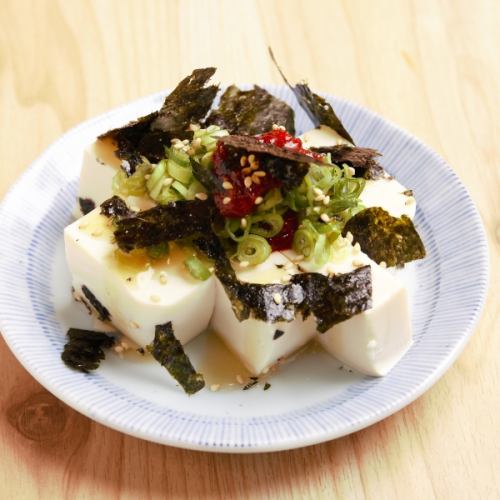 韓国風ねぎ塩やっこ