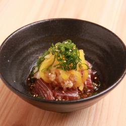 Bonito with Onitaku and Ponzu Sauce
