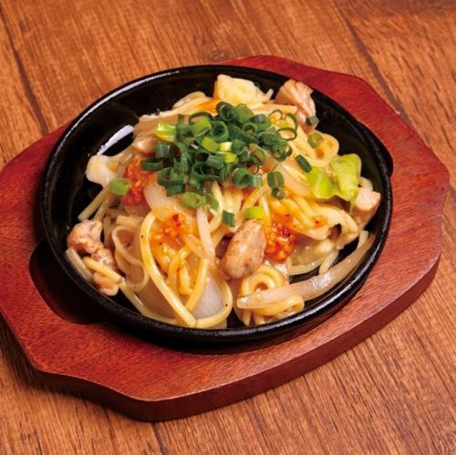 매운 마늘 소금 구이 소바