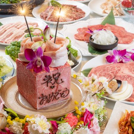 Spring celebration course with meat cake★All-you-can-drink included