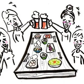 【女子会コース】ゆったり5時間飲み放題付!《全8品》※金土日祝、祝前日は+200円(税込)