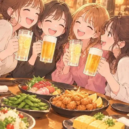 女子会は5時間飲み放題！