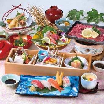 锦怀石料理套餐（共11道菜）5,600日元（含税）