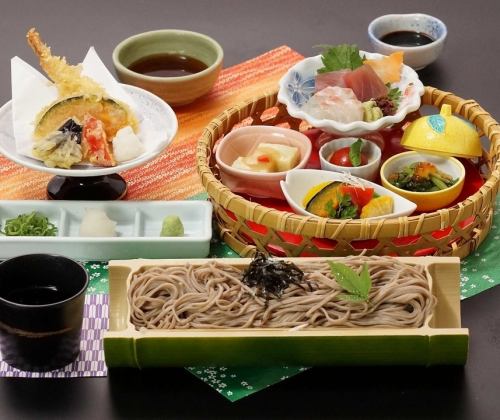 花籠天ざるそば膳