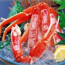 Crab sashimi