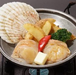 Grilled butter scallops (2 scallops)
