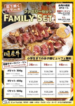 国産牛サーロイン&ヒレ ファミリーセット★4名セット11970円(税込)