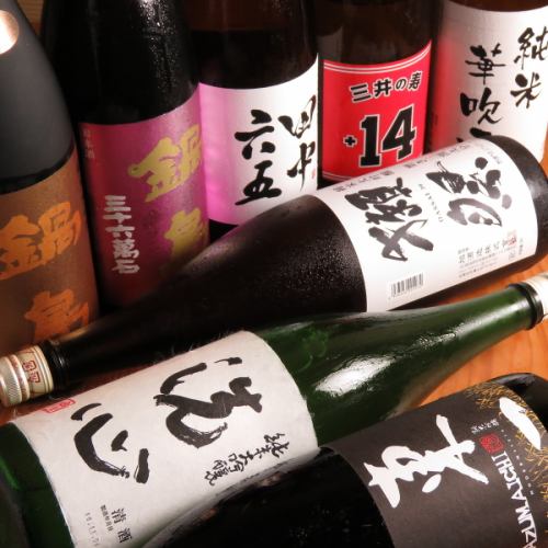 レア物多数！料理と相性抜群な日本酒のラインナップ