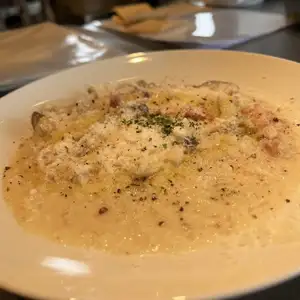 きのことベーコンのリゾット