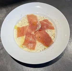 生ハムのチーズリゾット