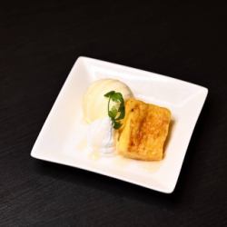 ハニートースト バニラ添え