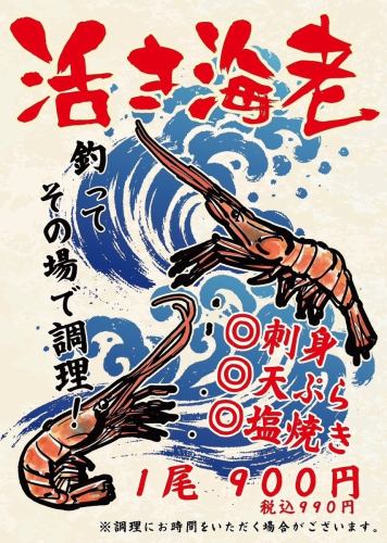 活け海老釣り