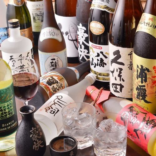 日本酒、焼酎がお好みの方必見！豊富な銘柄をご用意しております♪