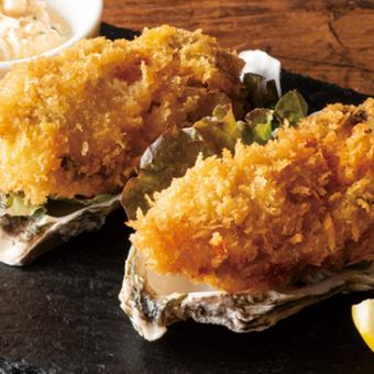 【当店おすすめコース】迷ったらこれ！広島産牡蠣フライ等全7品+3時間飲み放題付き4000円