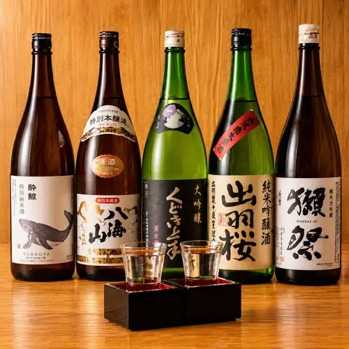 ■A nationwide selection of premium sakes for tasting!