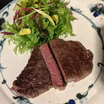 【ランチ】贅沢でお得な炭火焼ランチコース 旬のお野菜と北海道産牛ヒレ肉を堪能