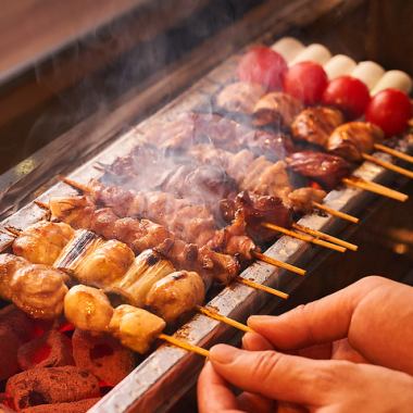 "Standard" 7-dish skewer assortment and 2-hour all-you-can-drink course for 4,000 yen → 3,000 yen♪