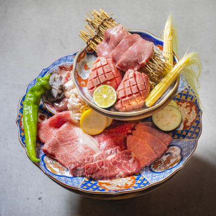 [June 1000th Day Wagyu Beef, Offal and Tongue Feast Course]