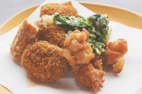 揚物は国産菜種油を使用！