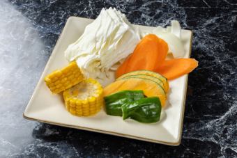 Assorted vegetables for grilling