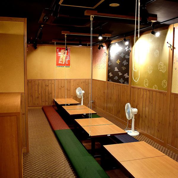 All the seats in the tatami room are sunken kotatsu seats! Everyone from children to adults can enjoy a relaxing party.