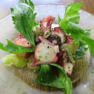 Marinated Inukai-san's celery and octopus