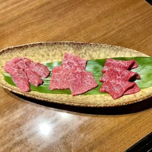 와규 아카미 3종 모듬 or 와규 갈비 3종 모듬