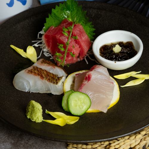 三種生魚片拼盤