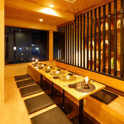 Popular private tatami rooms available