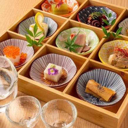 【3000日圓】120分鐘30種地方酒和生啤酒+12種小吃 ※週五不提供