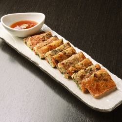 Fried squid pancake