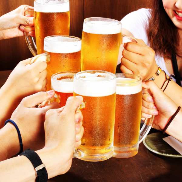 Single item all-you-can-drink ◆ 1100 yen → 900 yen (tax included) with coupon! Draft beer included ★ Premium all-you-can-drink is 1500 yen → 1300 yen!