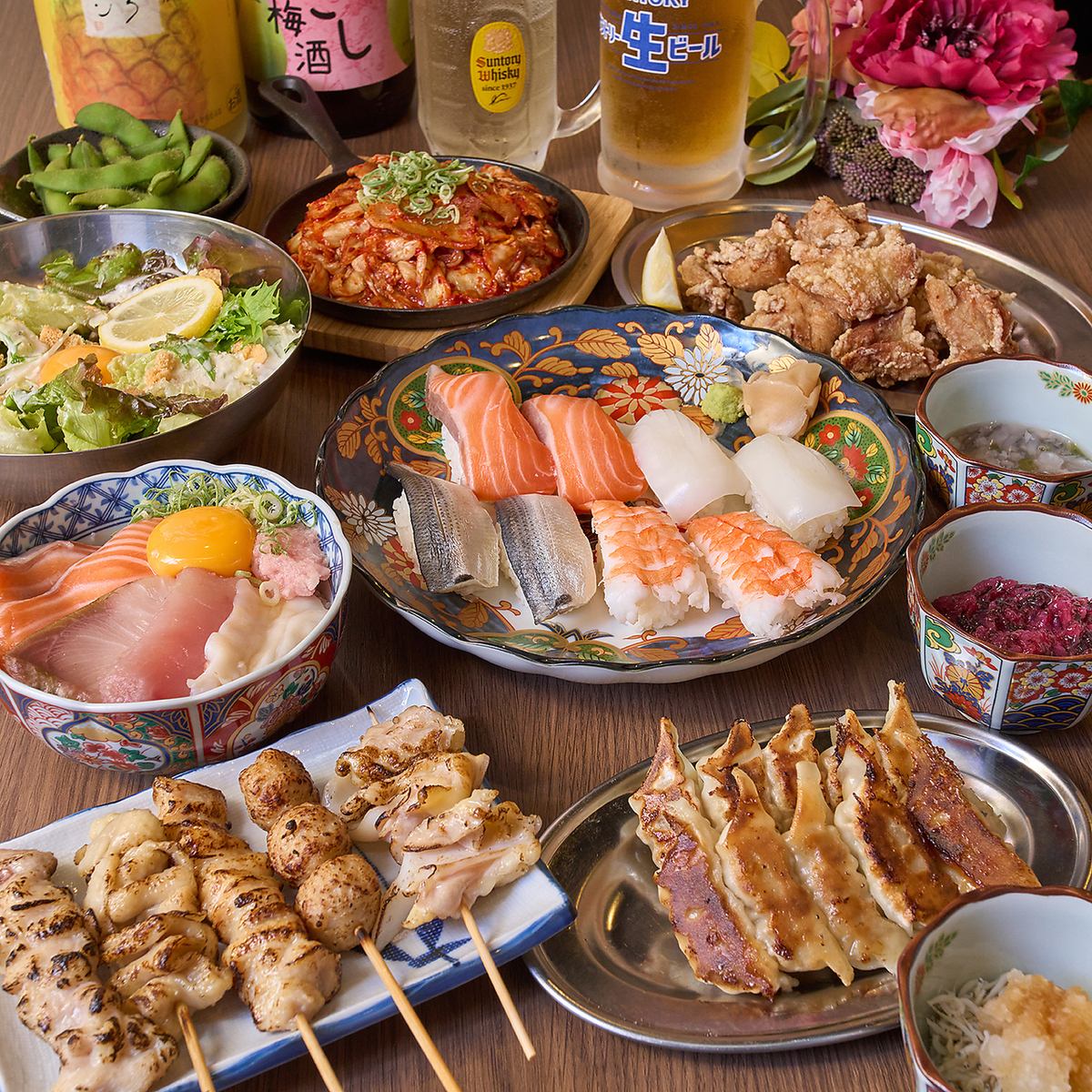 [NEW OPEN♪] All-you-can-eat and drink from 3,000 yen ★ All-you-can-drink single items with beer for 900 yen! Food from 50 yen♪