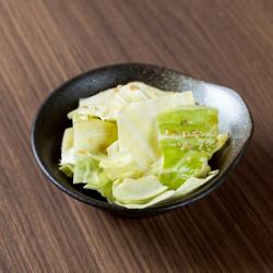 塩だれキャベツ/鶏皮ポン酢