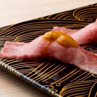 北海道産ウニのせ 一貫
