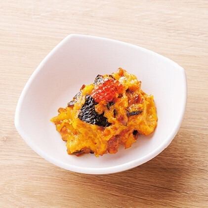 パンプキンサラダのいくら添え