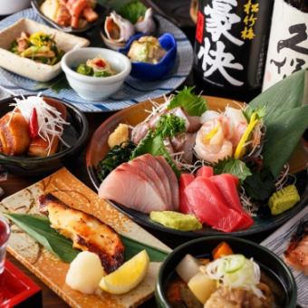【當天接受預約★野毛商店花灑宴會套餐】7道菜品及2小時無限暢飲4,500日圓（含稅）