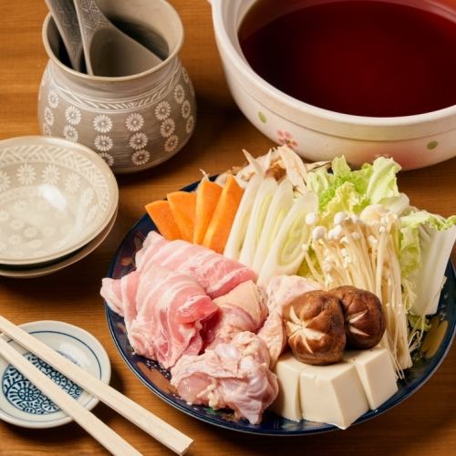 雞肉豬肉相撲火鍋（醬油）1人份