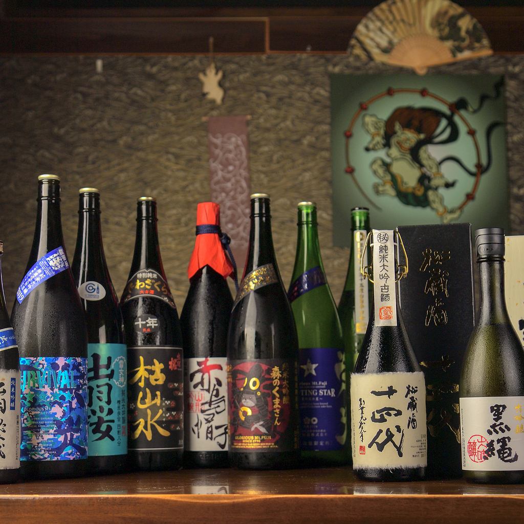 プレミアム飲み放題は厳選地酒も飲み放題！