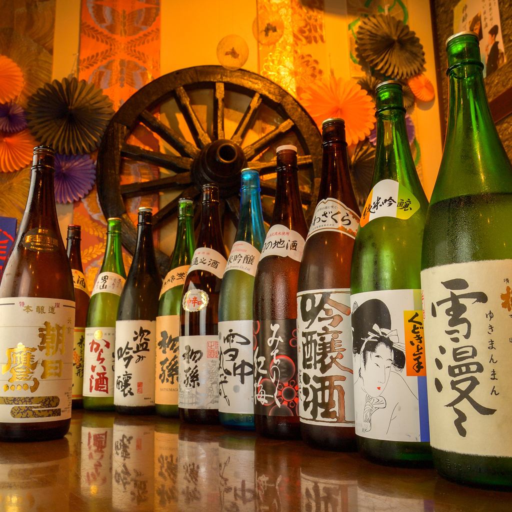 常時30種類以上の山形県産地酒をご用意！