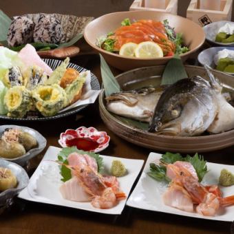 美酒佳肴！地酒堪能プラン【5～6品】＋地酒10種以上+100種類！飲放題２H 5500円(税込)