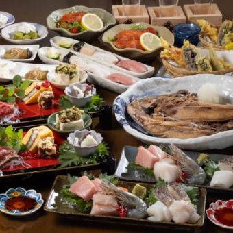 極豪遊！鍋付き地酒堪能プラン【7～8品】＋地酒１０種類以上＋100種飲み放題2H7500円(税込)