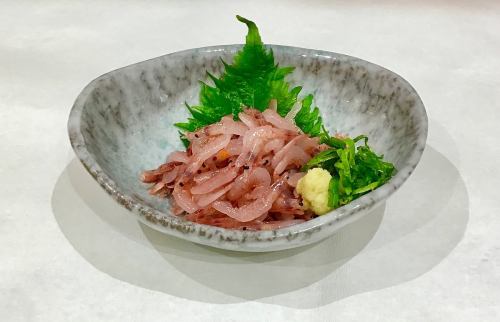 Raw sakura shrimp knob