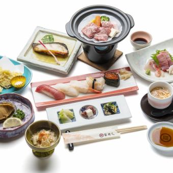 【特撰寿司会席】　料理のみ9品6500円