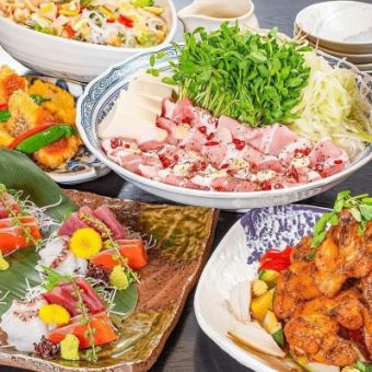 【夏宴会プラン】個室確約！入館料+お料理+宴会場代込！お造り3種盛り+2種から選べる鍋付