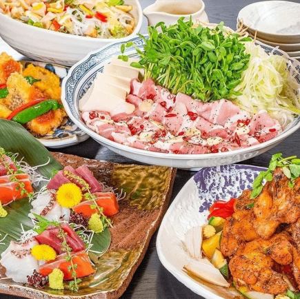 【夏宴会プラン】個室確約！入館料+お料理+宴会場代込！お造り3種盛り+2種から選べる鍋付