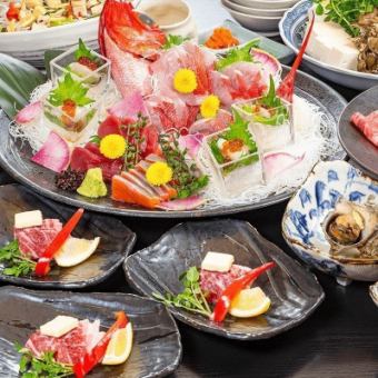【夏宴会プラン】個室確約！入館料+お料理+宴会場代込！金目鯛+ステーキ+4種から選べる鍋付