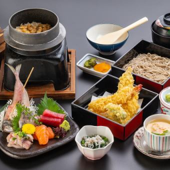 【入館料＋豪華御膳パック】予約限定！天刺し御膳（ワンドリンク付）＋入館料付き 6,500円！