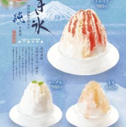 信州深層天然水の純氷を使用「かき氷」