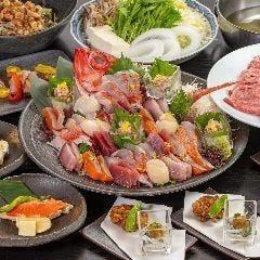 【송신년회 플랜 14,350엔 코스】개인실 확약!입관료+요리+연회장 대입!2종으로부터 선택할 수 있는 냄비 첨부